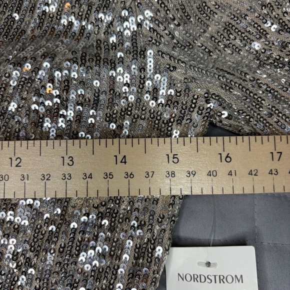 Dress the Population Metallic Long Sleeve Dress Size S - Picture 8 of 15